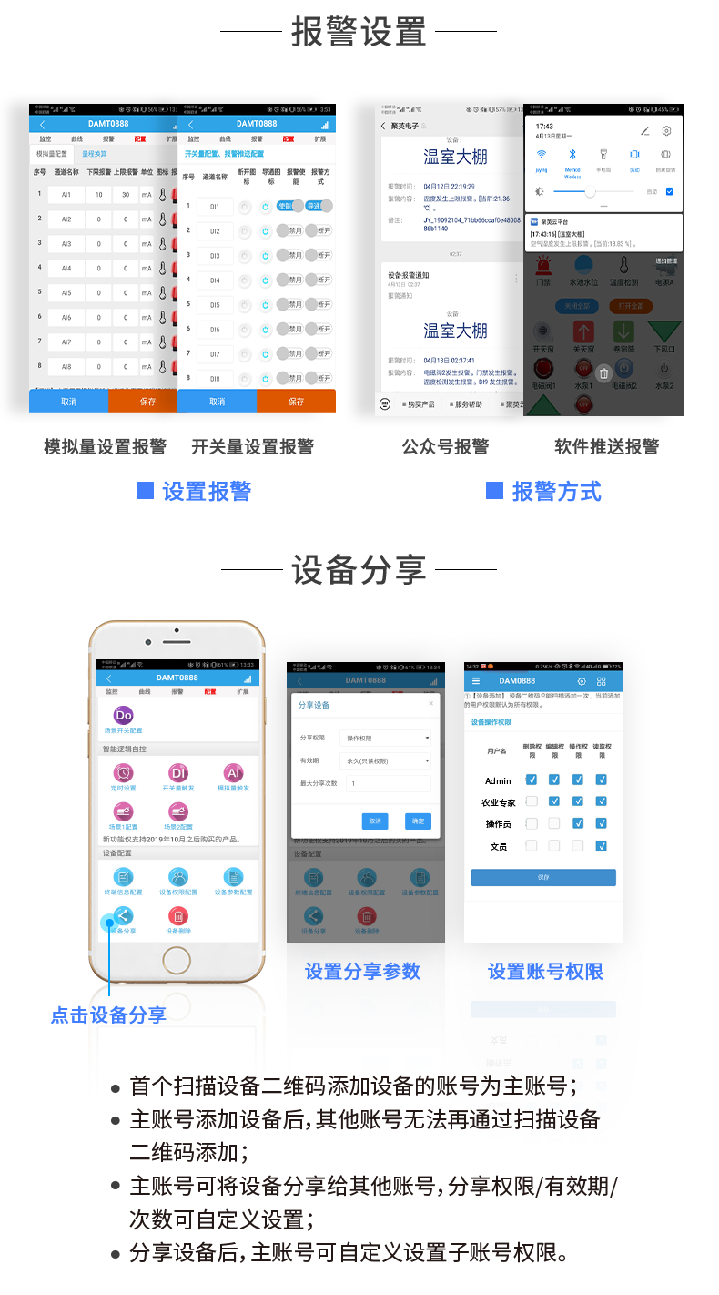 DAM-0400C 遠(yuǎn)程智能控制器報(bào)警設(shè)置
