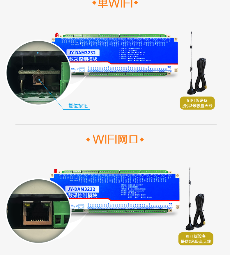 DAM-3232 工業(yè)級網(wǎng)絡數(shù)采控制器通訊接口