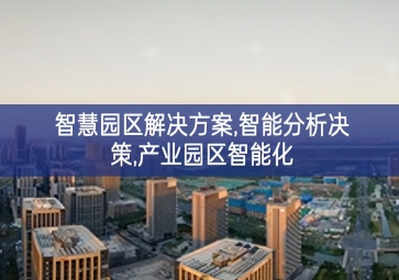 「智慧城市」智慧園區(qū)解決方案，智能分析決策，產(chǎn)業(yè)園區(qū)智能化